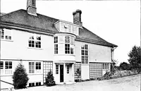 An illustration from Country cottages and week-end homes, by J. H. Elder-Duncan ... with numerous illustrations and plans of cottages by well-known architects (1912)