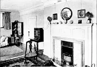 An illustration from Country cottages and week-end homes, by J. H. Elder-Duncan ... with numerous illustrations and plans of cottages by well-known architects (1912)