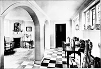 An illustration from Country cottages and week-end homes, by J. H. Elder-Duncan ... with numerous illustrations and plans of cottages by well-known architects (1912)
