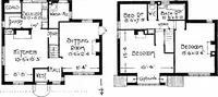 An illustration from Country cottages and week-end homes, by J. H. Elder-Duncan ... with numerous illustrations and plans of cottages by well-known architects (1912)