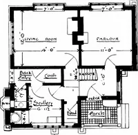 Picture 14 of 306 from Country cottages and week-end homes, by J. H. Elder-Duncan ... with numerous illustrations and plans of cottages by well-known architects (1912), leaf 41
