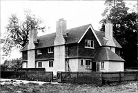 An illustration from Country cottages and week-end homes, by J. H. Elder-Duncan ... with numerous illustrations and plans of cottages by well-known architects (1912)