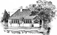 Picture 38 of 306 from Country cottages and week-end homes, by J. H. Elder-Duncan ... with numerous illustrations and plans of cottages by well-known architects (1912), leaf 59