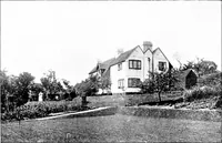 An illustration from Country cottages and week-end homes, by J. H. Elder-Duncan ... with numerous illustrations and plans of cottages by well-known architects (1912)