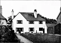 An illustration from Country cottages and week-end homes, by J. H. Elder-Duncan ... with numerous illustrations and plans of cottages by well-known architects (1912)