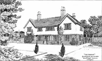 Picture 56 of 306 from Country cottages and week-end homes, by J. H. Elder-Duncan ... with numerous illustrations and plans of cottages by well-known architects (1912), leaf 80