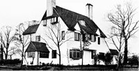 An illustration from Country cottages and week-end homes, by J. H. Elder-Duncan ... with numerous illustrations and plans of cottages by well-known architects (1912)