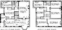 An illustration from Country cottages and week-end homes, by J. H. Elder-Duncan ... with numerous illustrations and plans of cottages by well-known architects (1912)