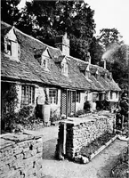 An illustration from Old cottages, farm-houses, and other stone buildings in the Cotswold district; examples of minor domestic architecture in Gloucestershire, Oxfordshire, Northants, Worcestershire, &c. (1905)