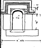 An illustration from Old cottages, farm-houses, and other stone buildings in the Cotswold district; examples of minor domestic architecture in Gloucestershire, Oxfordshire, Northants, Worcestershire, &c. (1905)