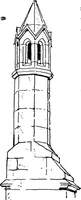 An illustration from Old cottages, farm-houses, and other stone buildings in the Cotswold district; examples of minor domestic architecture in Gloucestershire, Oxfordshire, Northants, Worcestershire, &c. (1905)