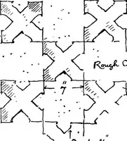 An illustration from Old cottages, farm-houses, and other stone buildings in the Cotswold district; examples of minor domestic architecture in Gloucestershire, Oxfordshire, Northants, Worcestershire, &c. (1905)