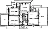 An illustration from The Dutch colonial house; its origin, design, modern plan and construction; (1913)