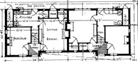 An illustration from Type plans and elevations of houses designed by the Ministry of Health in connection with state-aided housing schemes (1920)