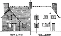 An illustration from Type plans and elevations of houses designed by the Ministry of Health in connection with state-aided housing schemes (1920)