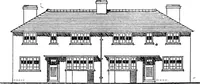 An illustration from Type plans and elevations of houses designed by the Ministry of Health in connection with state-aided housing schemes (1920)