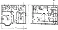 An illustration from Type plans and elevations of houses designed by the Ministry of Health in connection with state-aided housing schemes (1920)