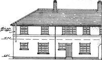 An illustration from Type plans and elevations of houses designed by the Ministry of Health in connection with state-aided housing schemes (1920)