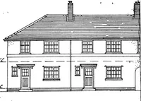 An illustration from Type plans and elevations of houses designed by the Ministry of Health in connection with state-aided housing schemes (1920)