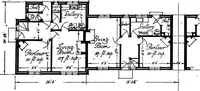 An illustration from Type plans and elevations of houses designed by the Ministry of Health in connection with state-aided housing schemes (1920)