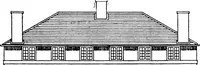 An illustration from Type plans and elevations of houses designed by the Ministry of Health in connection with state-aided housing schemes (1920)