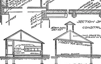 An illustration from Radford's portfolio of details of building construction; a remarkable and unique collection of full-page plates, accurately drawn and reproduced to exact scale. Complete details for every style of interior trim, including special built-in features (1911)