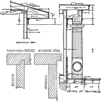 Picture 245 of 434 from Radford's portfolio of details of building construction; a remarkable and unique collection of full-page plates, accurately drawn and reproduced to exact scale. Complete details for every style of interior trim, including special built-in features (1911), leaf 117