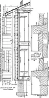 An illustration from Radford's portfolio of details of building construction; a remarkable and unique collection of full-page plates, accurately drawn and reproduced to exact scale. Complete details for every style of interior trim, including special built-in features (1911)