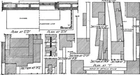 An illustration from Radford's portfolio of details of building construction; a remarkable and unique collection of full-page plates, accurately drawn and reproduced to exact scale. Complete details for every style of interior trim, including special built-in features (1911)