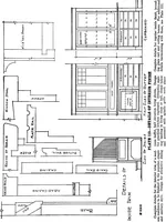 Picture 253 of 434 from Radford's portfolio of details of building construction; a remarkable and unique collection of full-page plates, accurately drawn and reproduced to exact scale. Complete details for every style of interior trim, including special built-in features (1911), leaf 123