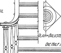 Picture 9 of 434 from Radford's portfolio of details of building construction; a remarkable and unique collection of full-page plates, accurately drawn and reproduced to exact scale. Complete details for every style of interior trim, including special built-in features (1911), leaf 14