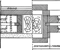 An illustration from Radford's portfolio of details of building construction; a remarkable and unique collection of full-page plates, accurately drawn and reproduced to exact scale. Complete details for every style of interior trim, including special built-in features (1911)