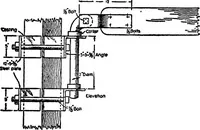 An illustration from Radford's portfolio of details of building construction; a remarkable and unique collection of full-page plates, accurately drawn and reproduced to exact scale. Complete details for every style of interior trim, including special built-in features (1911)