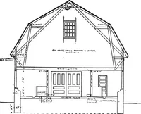An illustration from Radford's portfolio of details of building construction; a remarkable and unique collection of full-page plates, accurately drawn and reproduced to exact scale. Complete details for every style of interior trim, including special built-in features (1911)