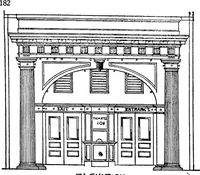 Picture 381 of 434 from Radford's portfolio of details of building construction; a remarkable and unique collection of full-page plates, accurately drawn and reproduced to exact scale. Complete details for every style of interior trim, including special built-in features (1911), leaf 185
