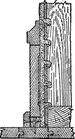 An illustration from Radford's portfolio of details of building construction; a remarkable and unique collection of full-page plates, accurately drawn and reproduced to exact scale. Complete details for every style of interior trim, including special built-in features (1911)