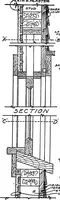 An illustration from Radford's portfolio of details of building construction; a remarkable and unique collection of full-page plates, accurately drawn and reproduced to exact scale. Complete details for every style of interior trim, including special built-in features (1911)