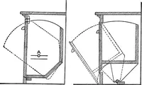 An illustration from Radford's portfolio of details of building construction; a remarkable and unique collection of full-page plates, accurately drawn and reproduced to exact scale. Complete details for every style of interior trim, including special built-in features (1911)