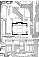 An illustration from Radford's portfolio of details of building construction; a remarkable and unique collection of full-page plates, accurately drawn and reproduced to exact scale. Complete details for every style of interior trim, including special built-in features (1911)