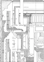 Picture 19 of 434 from Radford's portfolio of details of building construction; a remarkable and unique collection of full-page plates, accurately drawn and reproduced to exact scale. Complete details for every style of interior trim, including special built-in features (1911), leaf 22