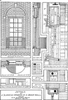 An illustration from Radford's portfolio of details of building construction; a remarkable and unique collection of full-page plates, accurately drawn and reproduced to exact scale. Complete details for every style of interior trim, including special built-in features (1911)