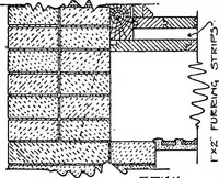 An illustration from Radford's portfolio of details of building construction; a remarkable and unique collection of full-page plates, accurately drawn and reproduced to exact scale. Complete details for every style of interior trim, including special built-in features (1911)