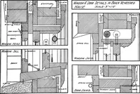 Picture 62 of 434 from Radford's portfolio of details of building construction; a remarkable and unique collection of full-page plates, accurately drawn and reproduced to exact scale. Complete details for every style of interior trim, including special built-in features (1911), leaf 39