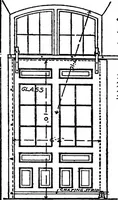 An illustration from Radford's portfolio of details of building construction; a remarkable and unique collection of full-page plates, accurately drawn and reproduced to exact scale. Complete details for every style of interior trim, including special built-in features (1911)