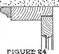 An illustration from Radford's portfolio of details of building construction; a remarkable and unique collection of full-page plates, accurately drawn and reproduced to exact scale. Complete details for every style of interior trim, including special built-in features (1911)