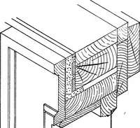 An illustration from Radford's portfolio of details of building construction; a remarkable and unique collection of full-page plates, accurately drawn and reproduced to exact scale. Complete details for every style of interior trim, including special built-in features (1911)