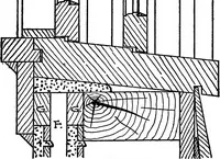 An illustration from Radford's portfolio of details of building construction; a remarkable and unique collection of full-page plates, accurately drawn and reproduced to exact scale. Complete details for every style of interior trim, including special built-in features (1911)