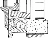 An illustration from Radford's portfolio of details of building construction; a remarkable and unique collection of full-page plates, accurately drawn and reproduced to exact scale. Complete details for every style of interior trim, including special built-in features (1911)