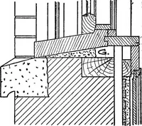 An illustration from Radford's portfolio of details of building construction; a remarkable and unique collection of full-page plates, accurately drawn and reproduced to exact scale. Complete details for every style of interior trim, including special built-in features (1911)