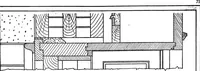 An illustration from Radford's portfolio of details of building construction; a remarkable and unique collection of full-page plates, accurately drawn and reproduced to exact scale. Complete details for every style of interior trim, including special built-in features (1911)